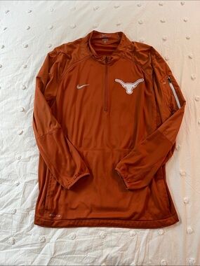 Nike Orange Texas Longhorns Dri-FIT Quarter-Zip Pullover